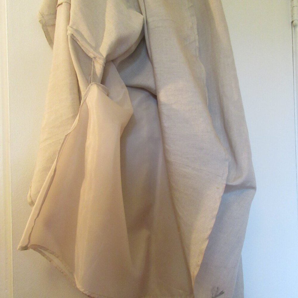 European Linen Long Skirt w/Lining, from David N Boutique